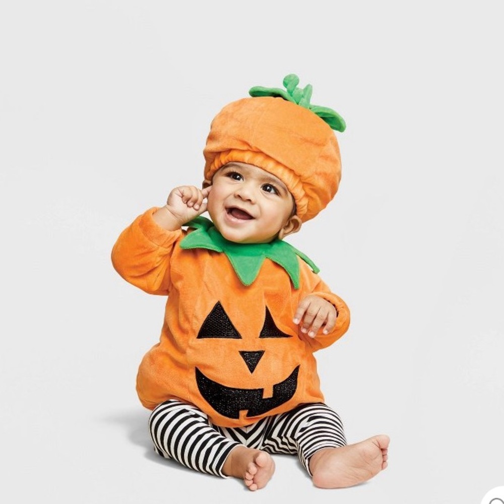 Pumpkin Baby Halloween Costume!